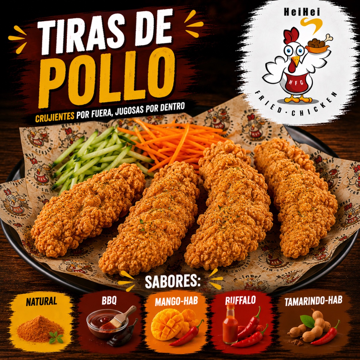Tiras de Pollo